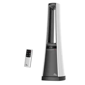 Aw300 Lasko 726084634053 27 Inch 1500w Oscillating Bladeless Space Heater With Remote White/gray