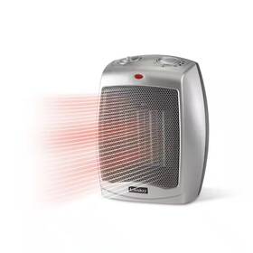Lasko 744110748796 1500w 9.2 Inch Gray Electric Tabletop Ceramic Space Heater With Adjustable Thermo