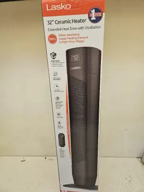 77183 Lasko 32 Oscillating Ceramic Tower Space Heater With Remote