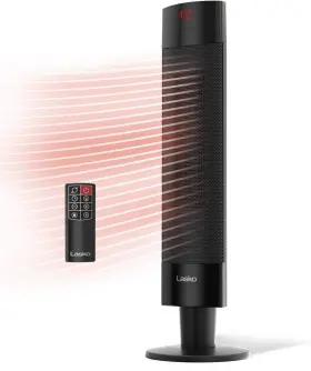 90646483 Lasko Ceramic Pedestal Heater With Remote Control