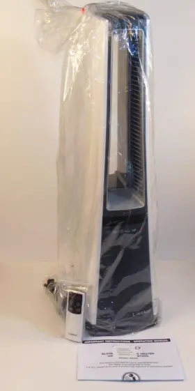 Aw300 Lasko Oscillating Bladeless Ceramic Tower Space Heater Remote White And Gray 27 Inch