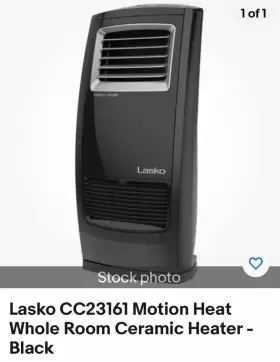 Lasko Cc23161 Lasso Motion Whole Room Ceramic Heater Eco Mode 3 Speed 1500 Watts Greatconditio
