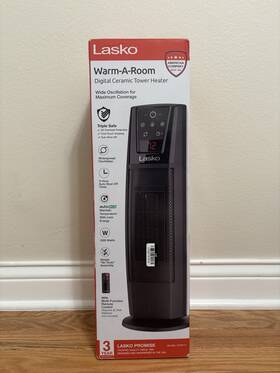 Lasko Ct20111 Ceramic Tower Heater With Remote Control 1500w