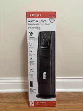 Ct20111 Lasko Ceramic Tower Heater With Remote Control 1500w