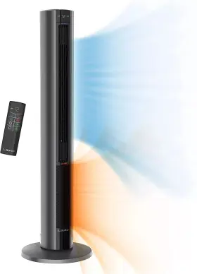 Fh515 Lasko Oscillating All Season Tower Fan And Space Heater In One For Home With Adj