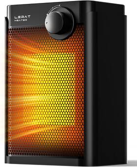 Lerat Kt-n1wy-opng Electric Space Heater Small For Indoor Use 1200w Ptc Fast Heating Port