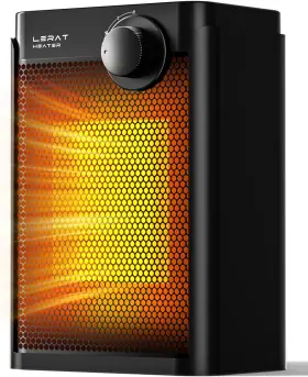 Kt-n1wy-opng Lerat Electric Space Heater Small For Indoor Use 1200w Ptc Fast Heating Port