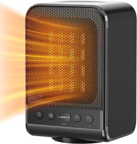 1500w Lerat M338 Space Heater Portable Electric Heaters With Thermostat Black