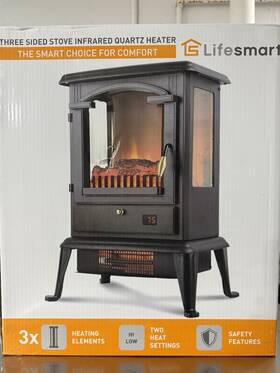 Life Smart Labs Pcht1109us Infrared Quartz Stove Space Heater