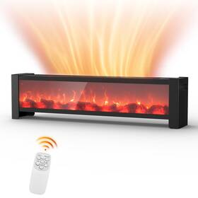 Lifeplus 937590208506 Electric Baseboard Heater 1500w Fast Heat With 3d Flame Remote