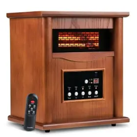 Gd9315bcw-3j Lifeplus 1500w Electric Infrared Quartz Indoor Space Heater With Led