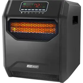 4008931 Lifesmart 6-element Plastic Infrared Electric Heater Black 5100 Btu 120