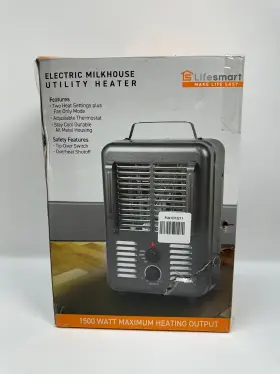 5100 Lifesmart 810078863366 1500 Watt Milkhouse Utility Heater Forced Air Btu/hour Heating
