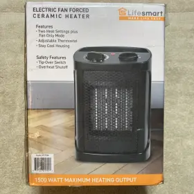 Ht1118a Lifesmart Portable 1500w Ceramic Fan Heater