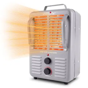 London Sunshine 628678268685 Milkhouse Utility Portable Heater With Steel Body And Thermostat 1500-watt