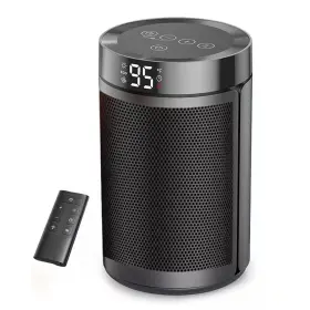 Lukyamzn 445016131110 1500-watts 11.2 Inch H Portable Electric Forced Air Ceramic Space Heaters With Th