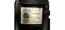 Ep1165b Mainstays Likenew 3 In 1 Hand Warmer Ceramic Heater Black Heat 2 Fan Settings