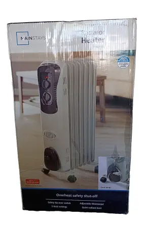 Ho-0270w Mainstays Portable Oil Filled Radiator Heater - White