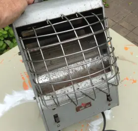 195k-2 Markel 195k2 Fanglo Heetaire Electric Utility Space Heater 1320 Watts With Fan Usa
