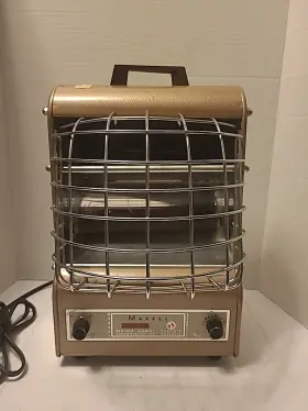197tn Markel Vintage Fan-glo Heetaire Model Space Heater With Neo-glo Element