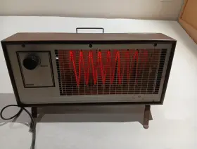528t Markel Vintage Electric Instant Heat Fan Forced Space Heater Model Works