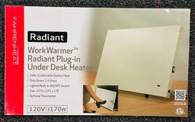 Marley 092733216605 New Qmark 202slb Workwarmer Radiant Under Desk Heater 22 Inch X 15 1 170w