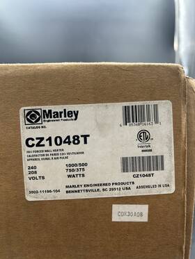 Marley Englneered Products Cz1048t Qmark Cos-e 3412 Btu Compact Zonal Fan Heaters Electric Furnace