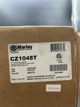 Cz1048t Marley Englneered Products Qmark Cos-e 3412 Btu Compact Zonal Fan Heaters Electric Furnace