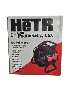 1500w Maxx Air H1027 750/1500w 120v Red Electric Portable Fan-forced Space Heater New