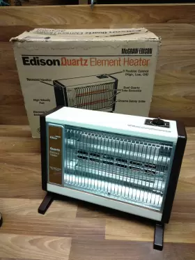 30h25-01 Mcgraw Edison Vintage Quartz Radiant Heater Model 324068 Japan Only Used Twice
