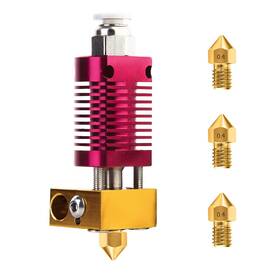 Meafeng 3dp-111 1 Pcs 3d Printer Extruder Hotend With 3 .4mm Mk8 Nozzles Suitable For Cr-