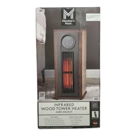 1500w Members Mark 193968509415 23 Inch Infrared Tower Heater With Uv Led Light Dark Walnut