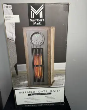 Mm7ht1216nuv Members Mark Infrared Tower Heater Uv Led Remote Oscillation