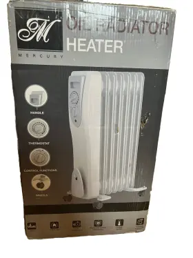 Mercury 600719003202 Oil Filled Radiator Heater For Indoor Use Large Room Safe