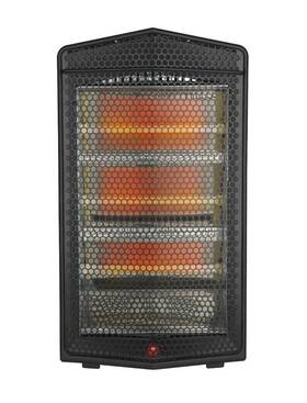 Midea Msh2003abb Infrared Quartz Heater Black Ultra Quiet Adjustable Thermostat