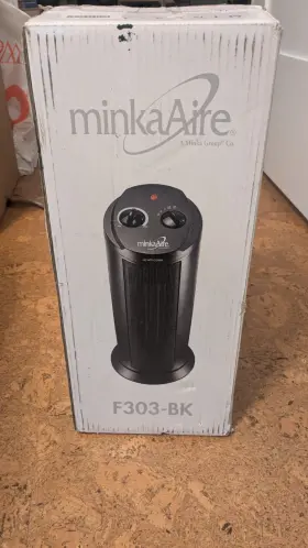 F303-bk Minka-aire Ceramic Heat Fan