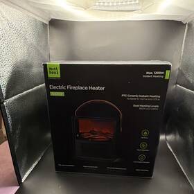Mint Houz Sol-h12 Sol H12 Electric Fireplace Heater Ptc Ceramic Dual Heat Portable
