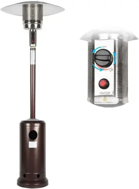Mixbirly 795890985727 Outdoor Mushroom Heater Patio Propane 48 000 Btu For Heating Deck