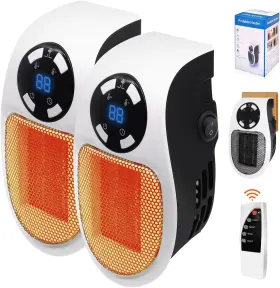 Mizvsitrd 726084069350 Elon Musk Ultra Air Heater With Adjustable Thermostat 2 Pieces Black And White