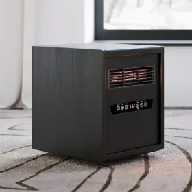 Modern Ember 810116826261 Portable Rolling Infrared Space Heater With Led Touchscreen And Remote Contro