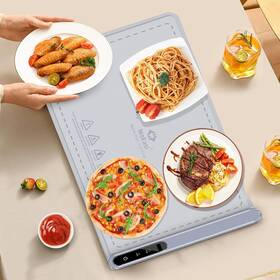 Mokasi 717352581285 Electric Food Warming Mat Heating Flameless Silicone Countertop Warmer Tr