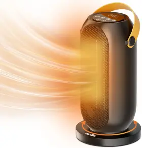 A23-ht-005-bk Monibloom Mollie Small Space Heater 90 11 H - Lcd Display And Button Control Black