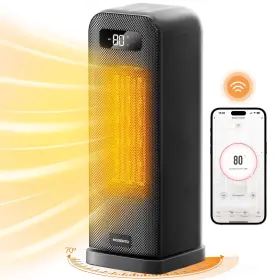 1500w Morento 850072087436 Smart Space Heaters For Indoor Use Electric Heater Wi-fi And Voic