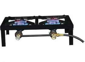F235830 Mr. Heater Bc30ai Basecamp Double Burner Angle Iron Stove - 30 000 Btu