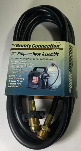 F272702 Mr. Heater Buddy Connection 12ft Propane Hose Assembly Brand New