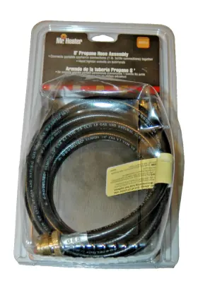 F273211 Mr. Heater 8 Ft. Propane Extension Hose Assembly Black