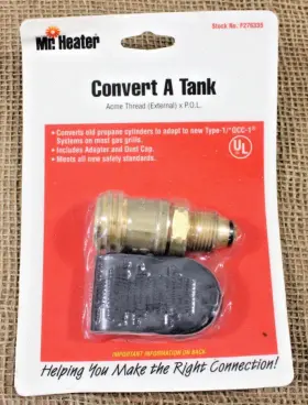 F276335 Mr. Heater Convert A Tank Propane Adapter Acme Thread External X Pol New