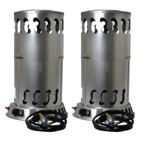 Mh-f270500 Mr. Heater 200 000 Btu Portable Outdoor Lp Propane Gas Powered 2 Pack