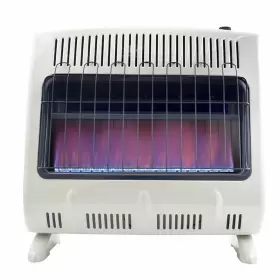 Mhvfbf30lpt Mr. Heater 30 000 Btu Blue Flame Propane Gas Wall/floor Indoor Used
