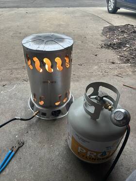 Mr. Heater Mof270490 80000 Btu Silver Portable Propane Convection Utility Workshop Warmer